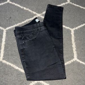 Wit & Wisdom Ab Solution Skinny Ankle Black Jeans Zip Fly Size 10
